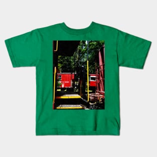 Trains - Morristown and Erie Caboose Kids T-Shirt